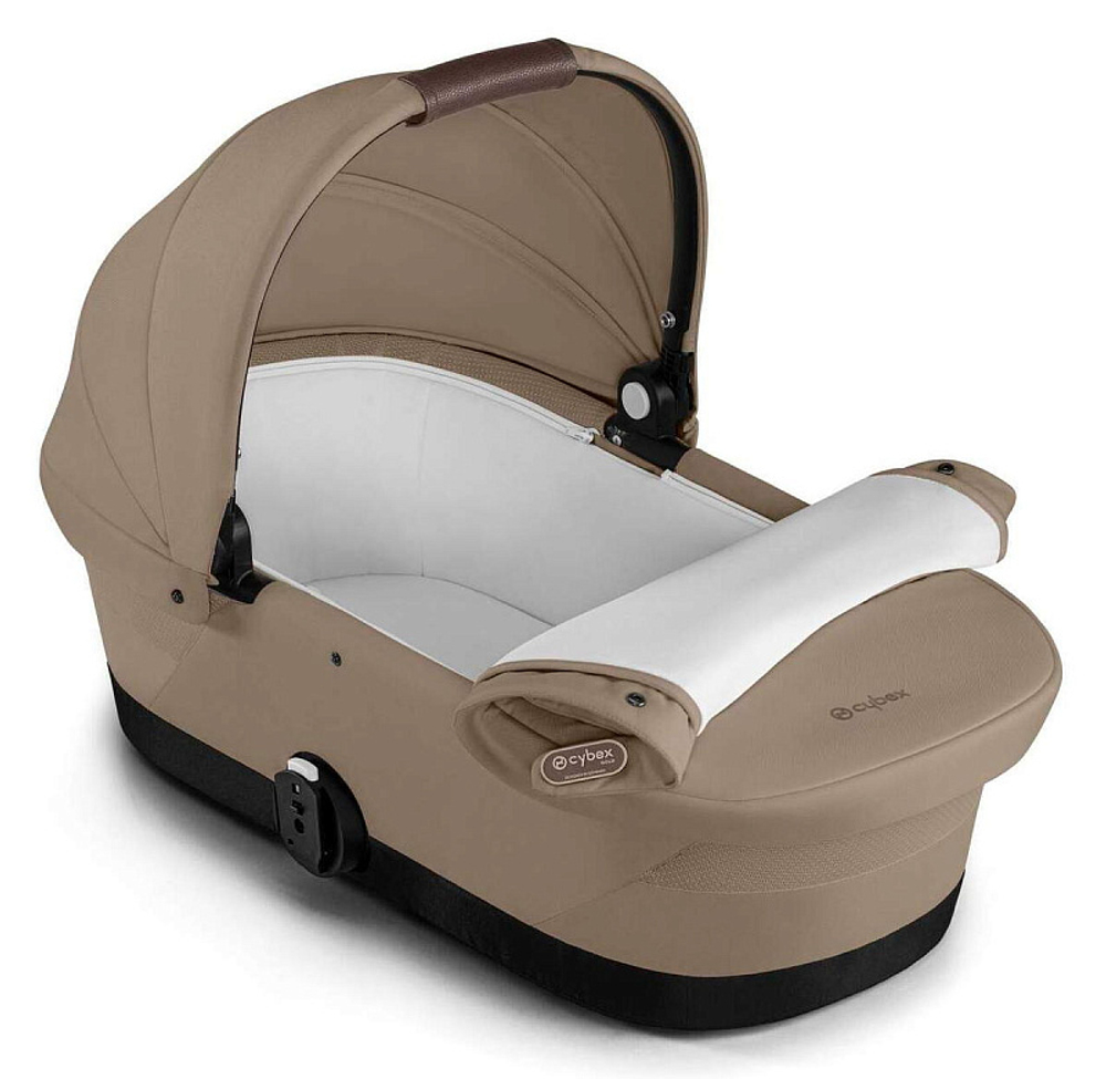 Спальный блок для коляски Cybex Gazelle S Cot Almond Beige с дождевиком