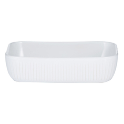 Блюдо для запекания 24х16см  Linear прямоугольное белое Mason Cash