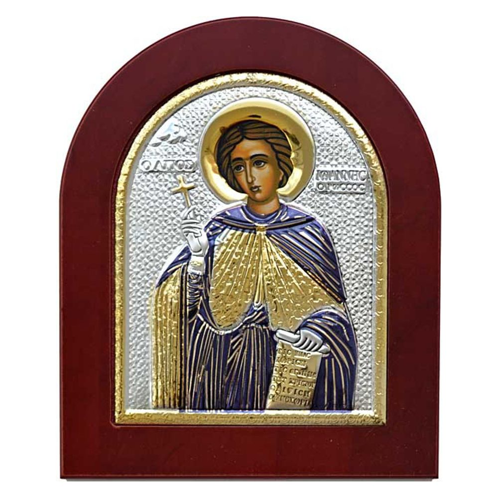 Иоанн Русский исповедник. Икона в серебряном окладе.