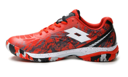 Мужские кроссовки для Падел Lotto Superrapida 200 IV - grenadine red/all white/all black