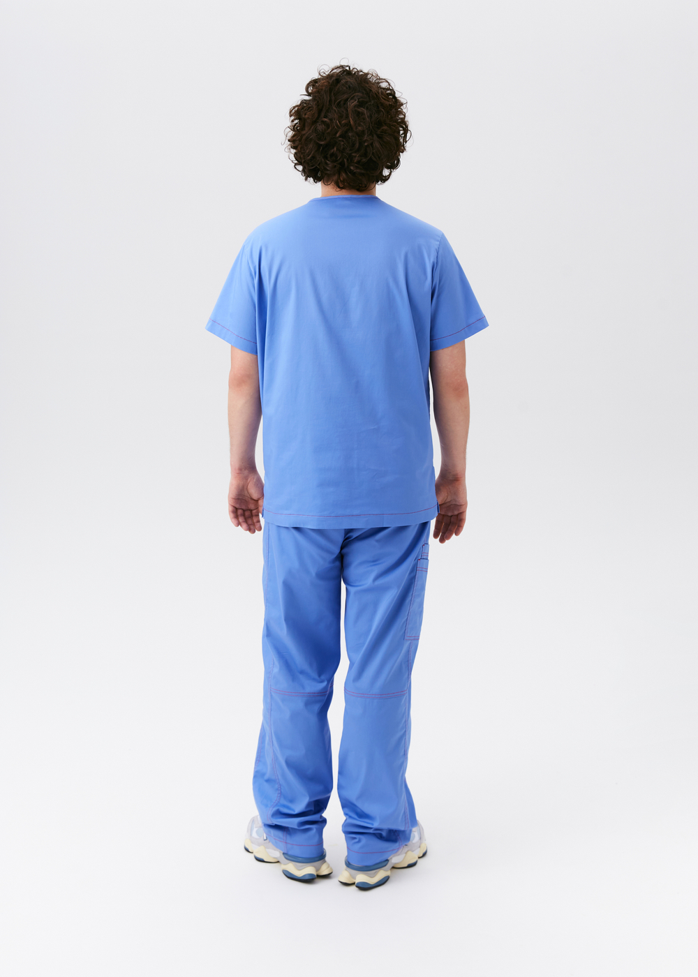 Брюки медицинские мужские Гекай, эйр блю хлопок