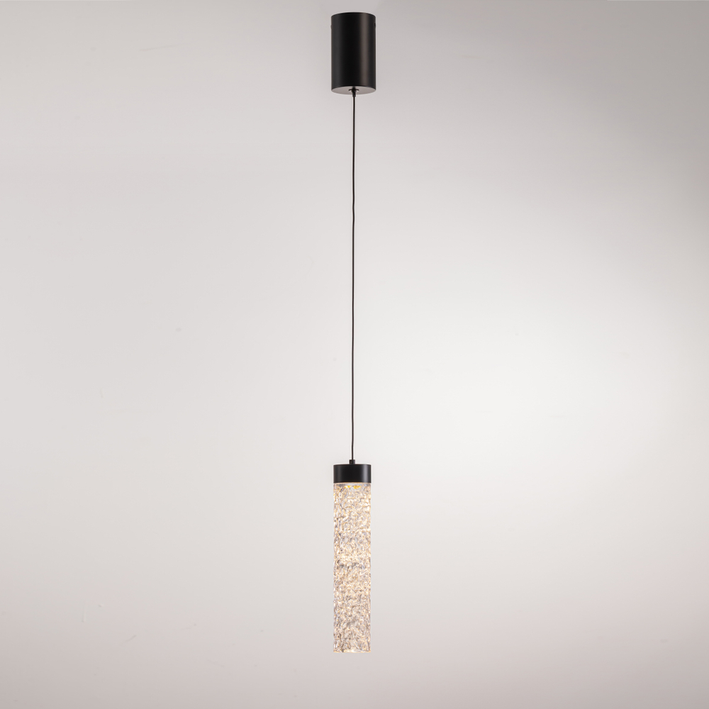 Подвесной светильник MD24030028-1A matt black/clear