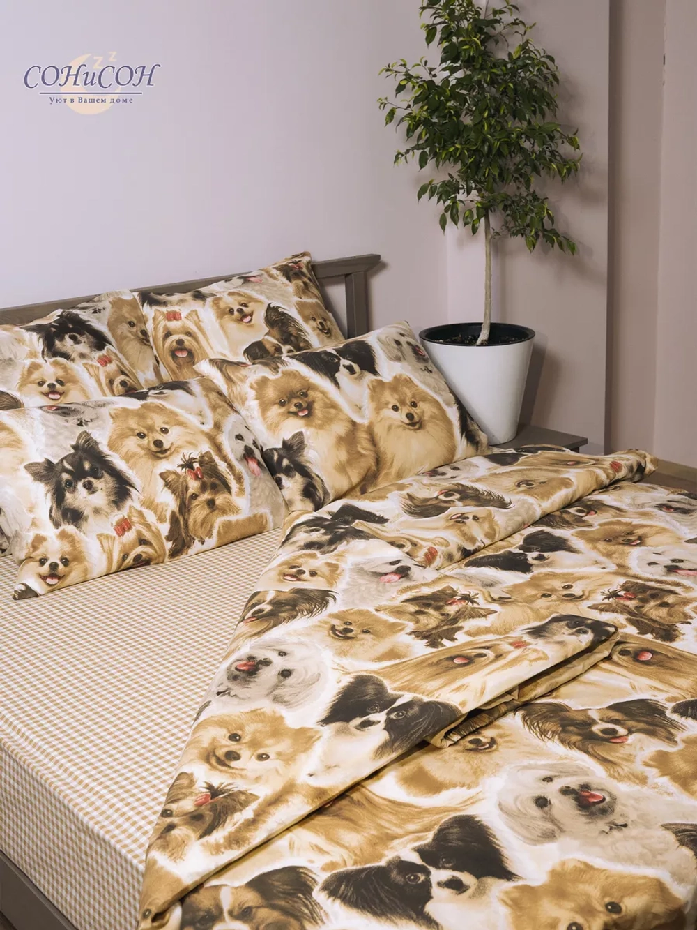 Простынь евро 240х220 см, 100% хлопок