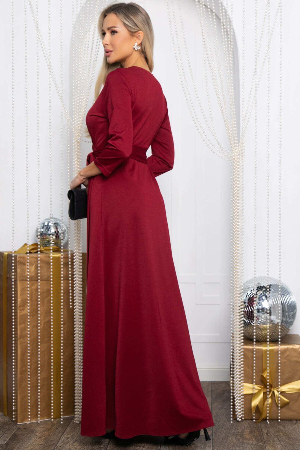 Платье Сияющий выход (винное) П14445-4М LT Collection