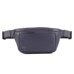 Сумка поясная Piquadro Black Square/Ocean blue