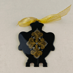 Сувенир Самовар "За водицей" с росписью Палех в коробке