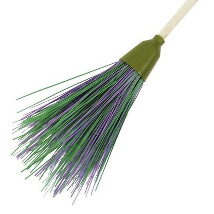МЕТЛА ПЛАСТМАССОВАЯ КРУГЛАЯ с черенком `Усиленная`