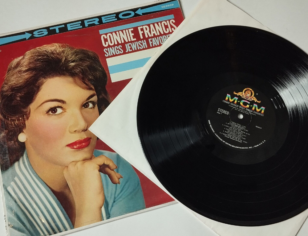 Винтажная виниловая пластинка LP Connie Francis With Geoff Love And His Orchestra Sings Jewish Favorites (USA 1960)