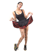 Озорные колготки с цветным принтом в виде пчёлок (Размер: S-M-L) (Цвет: бежевый)