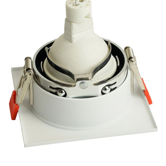 Светильник встраиваемый Feron DL3112 потолочный MR16 G5.3 белый + хром 51406