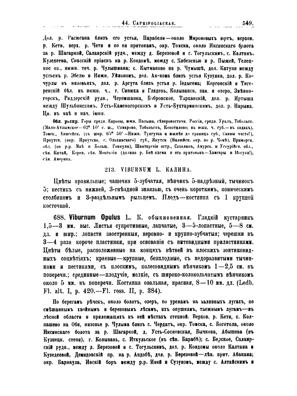 Флора Алтая и Томской губернии. Том 3. Caprifoliaceae-Gentianeae | П. Н. Крылов