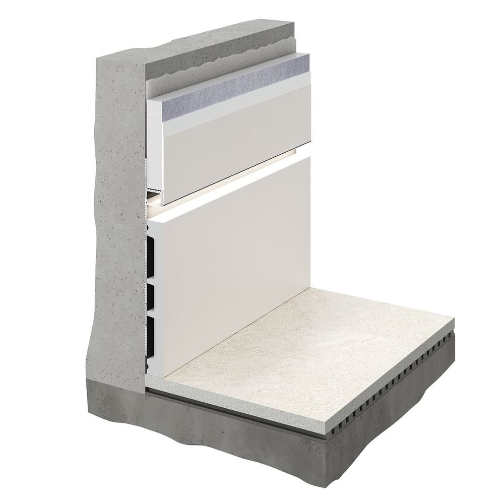 Скрытый профиль Invisible под покраску, 2000x13,5x131 мм