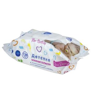 Салфетки влажные HAPPY LIFE BABY 120 шт/упак 24 упак/кор