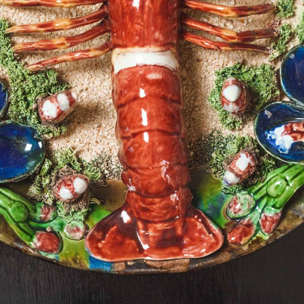 Декоративная тарелка «Омар на песке»