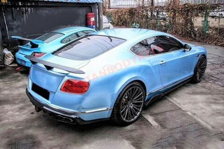 Карбоновые накладки на боковые юбки для Bentley Continental GT GTC 2011-2018 Бентли Континенталь