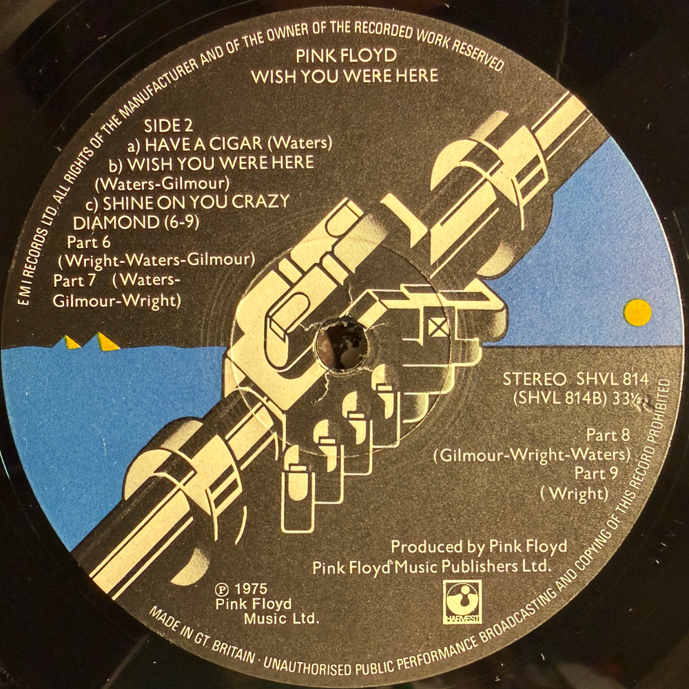 Pink Floyd - Wish You Were Here (Англия 1975г.)