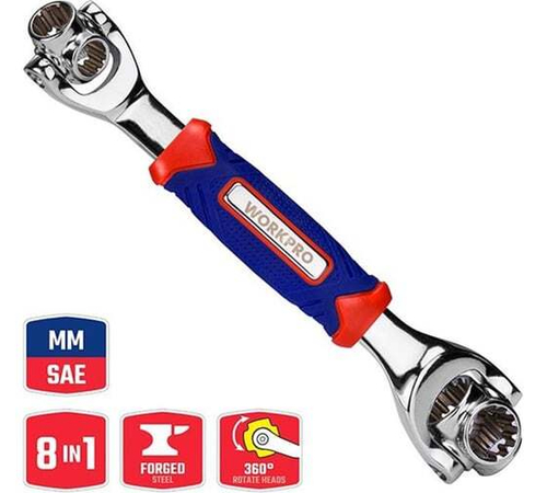 Торцевой ключ WORKPRO 8-в-1 WP272018