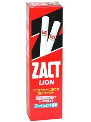 Lion "ZACT" Зубная паста для удаления никотинового налета и устранения запаха табака, 150 гр.