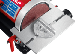 ЗУБР d 125 мм, 25 х 762 мм лента, 330 Вт, тарельчато - ленточный шлифовальный станок (ЗШС-330)