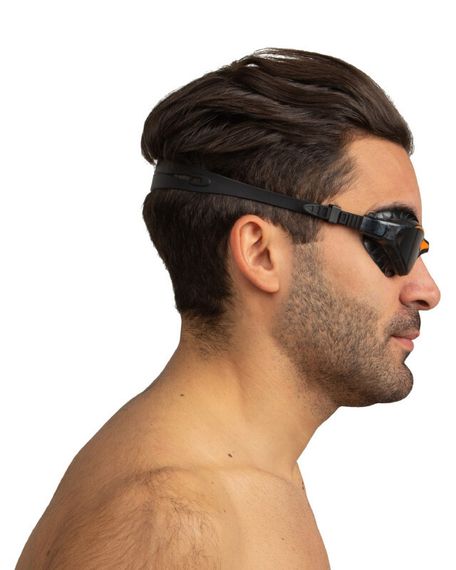 Очки для плавания Seac Lynx тонированные стекла черный/оранжевый