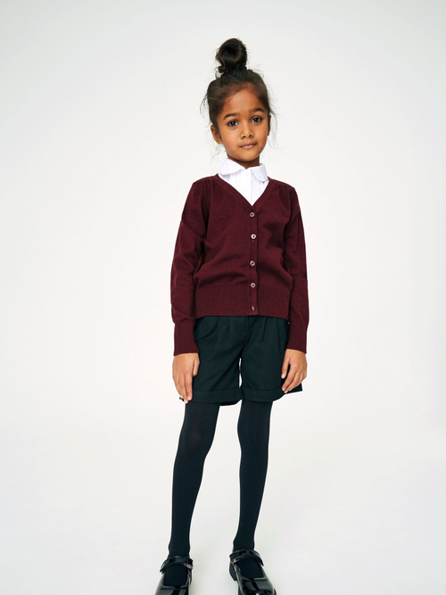 Кардиган школьный для девочки Next 367-032, Бордовый