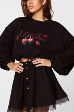 Свитшот «MD rouge» black