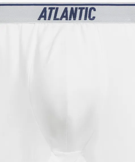 Трусы мужские боксеры удлиненные (3шт) Atlantic 3MH-237, хлопок, белый