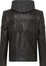 Куртка men's straight biker jacket with det. jersey hood MU-M23-77-1000