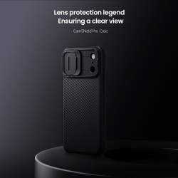 Чехол усиленный с двойной защитной шторкой для камеры от Nillkin на iPhone 17 Pro Max, серия CamShield Pro