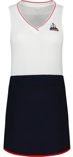 Теннисное платье Le Coq Sportif Robe 22 No.1 W - optical white/black