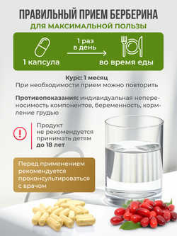 Берберин (60 капсул)
