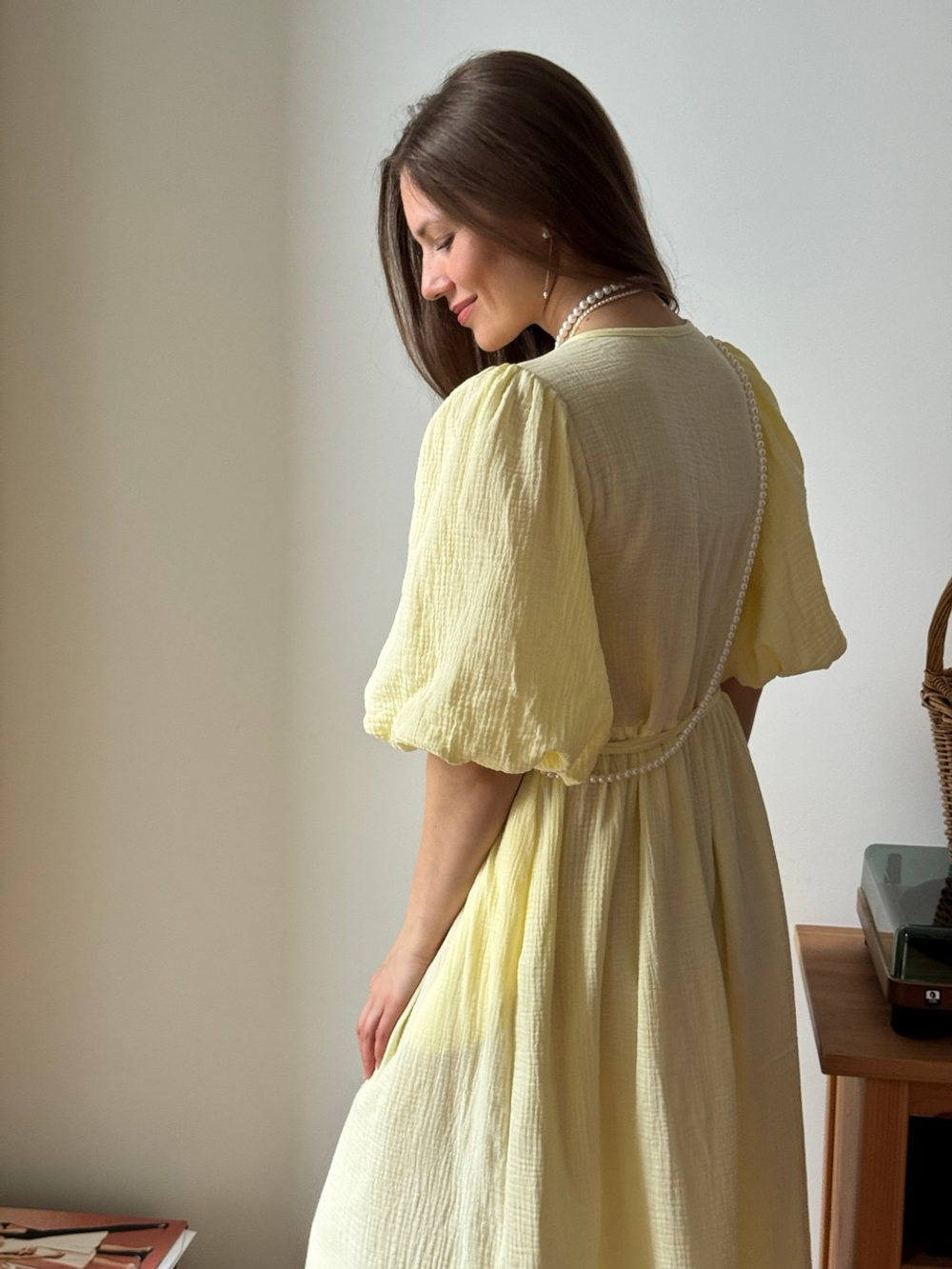 Платье Джульетта для беременных и кормящих, Сливочное масло