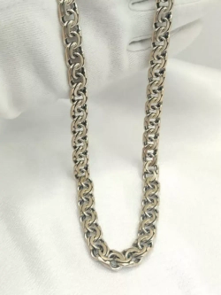 Цепочка Бисмарк серебро 925