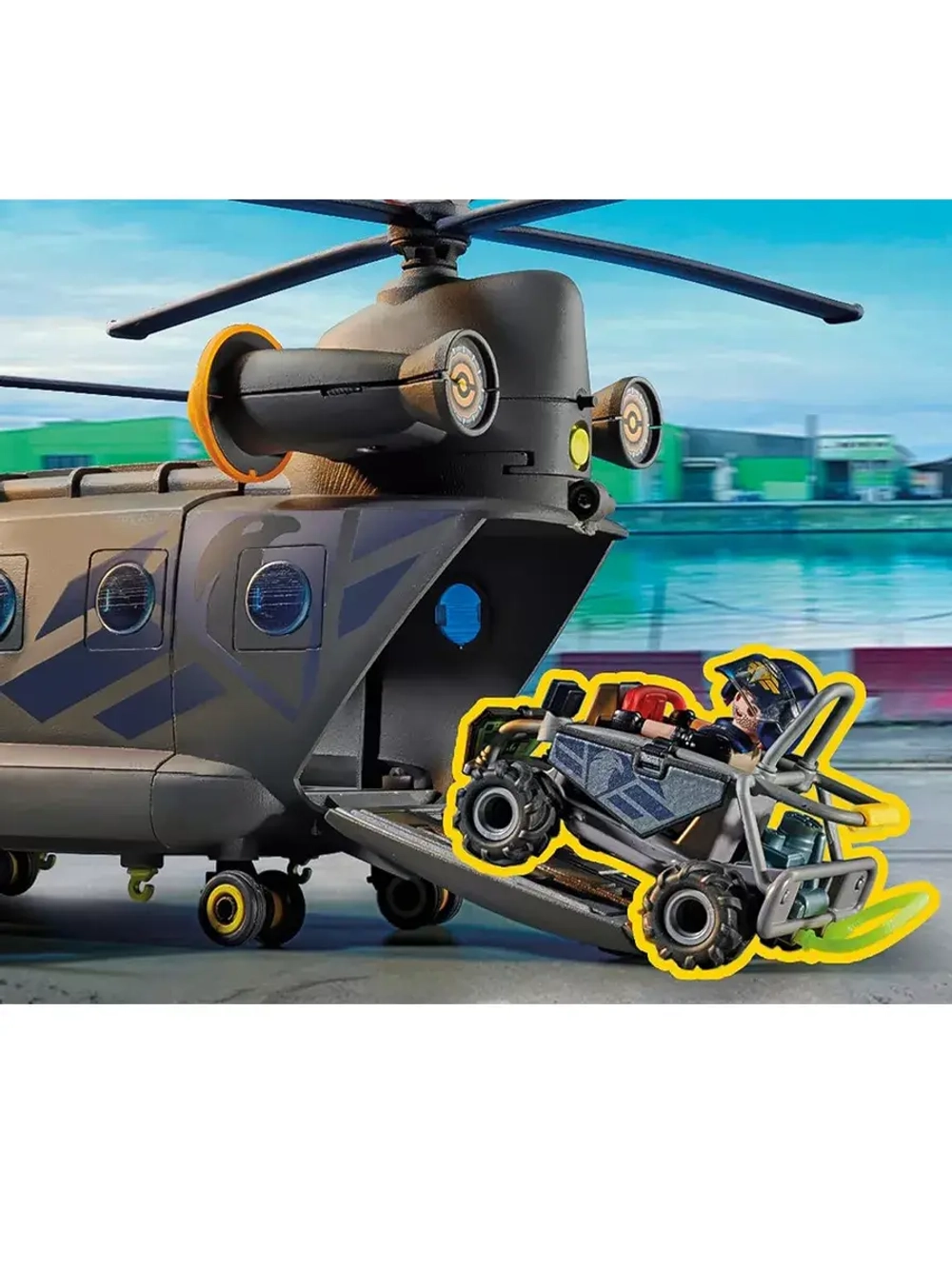 Полицейский двухвинтовой вертолет Playmobil 71149
