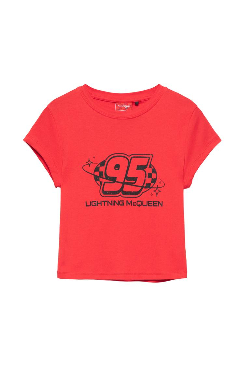 PULL&BEAR Футболка с принтом Cars, красный