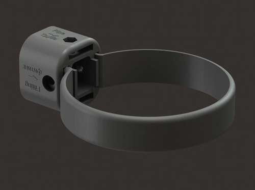 Хомут универсальный Docke LUX ПВХ  Графит