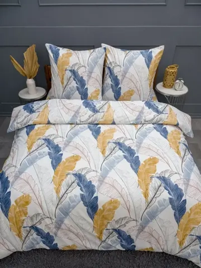 Постельное белье 1,5 креп Павлина Жанет Разноцветные перья