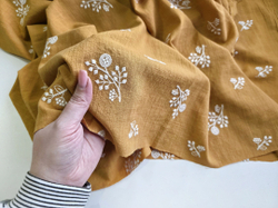 ГОРЧИЦА - Хлопколен с вышивкой (1394 Евгения)