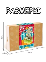 Конструктор 3Д Jaki Музыкальная шкатулка 3D Колесо обозрения