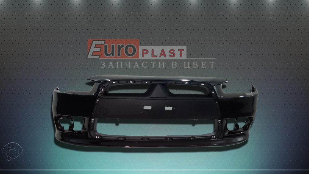 Передний бампер MItsubishi Lancer 10 Черный X42, CL - AMETHYST_BLACK