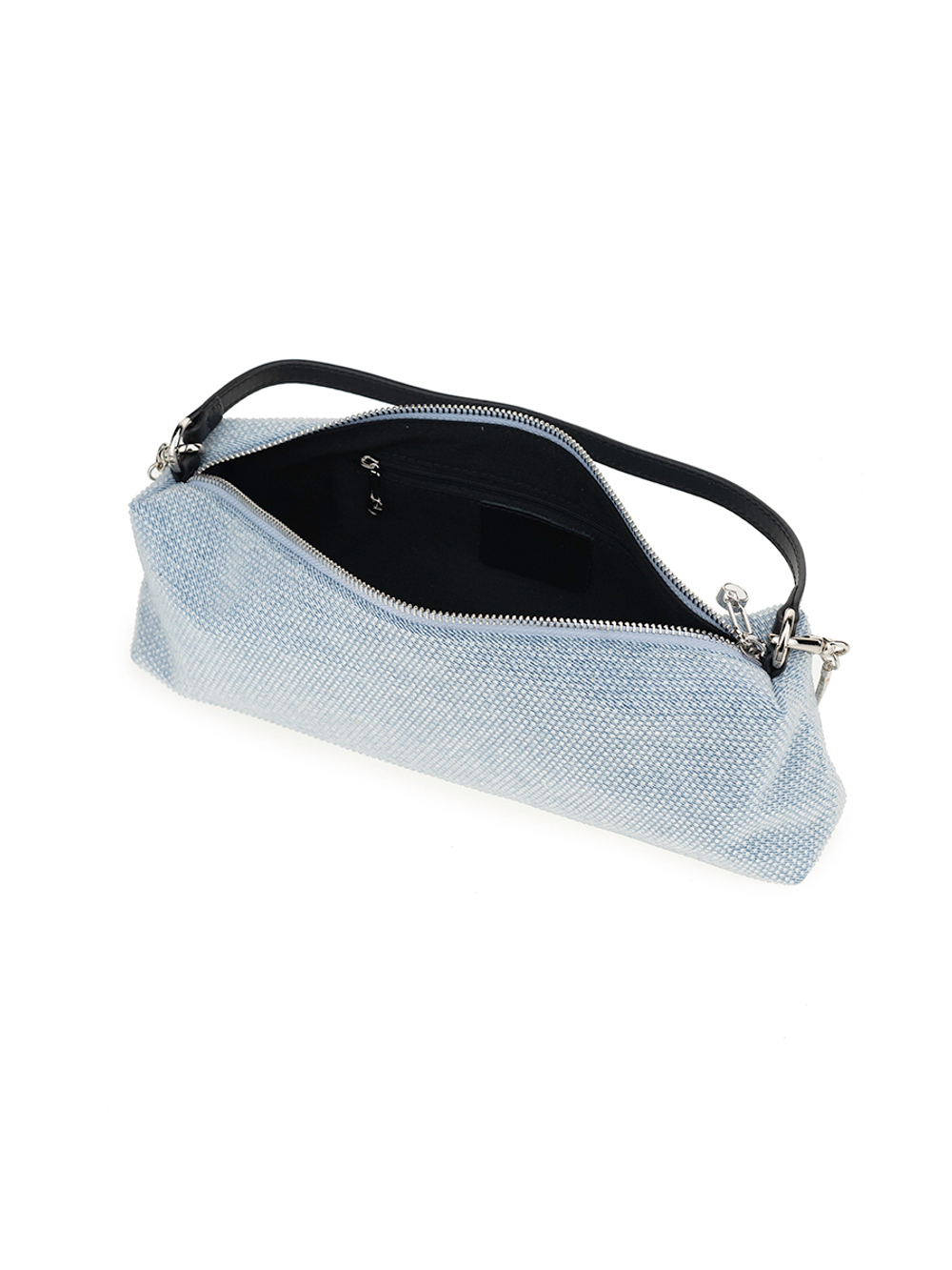 25080/42 Сумка жен., текстиль + нат. кожа