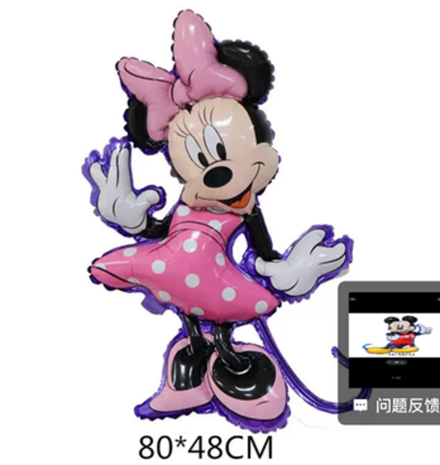 Фольгированный шарик "Минни феол., контур" (104)10