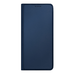Чехол книжка из кожи синего цвета для Xiaomi 17, серия Skin Pro Series от Dux Ducis