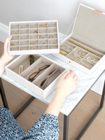 Органайзер для украшений и часов Stackers Classic Jewellery Box, 3 секции -Dove Grey & Rose (Navy Blue / темно-синий / Navy Blue / Органайзер с крышкой)