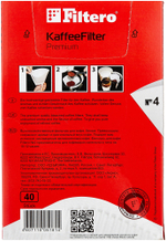 Фильтры для кофе Filtero №4/40