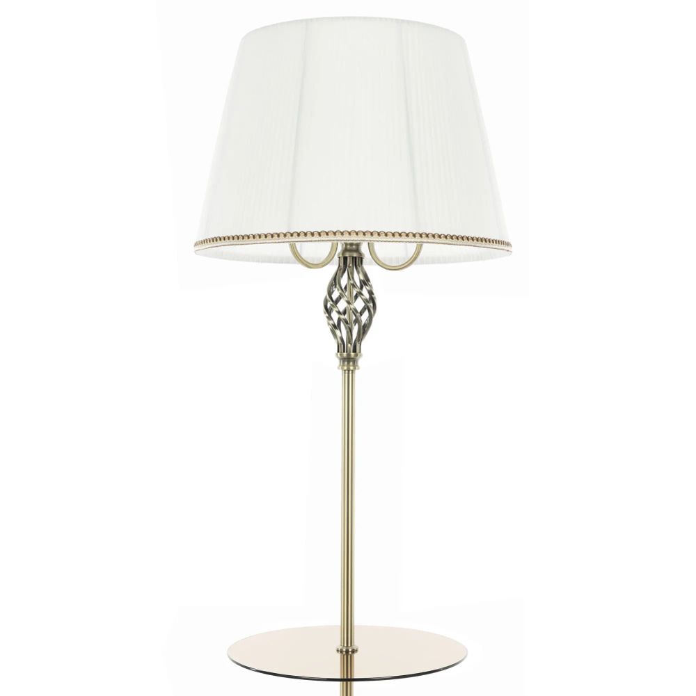 Citilux Вена CL402930T Торшер бронза со столиком и белым абажуром