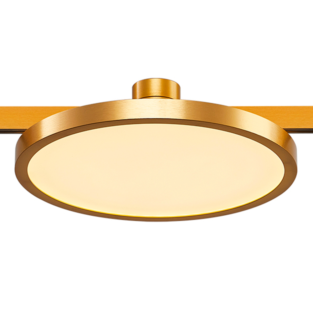 ST818.206.12 Магнитный трековый светильник FARM Золотистый LED 1*10W 3000K 520Lm Ra90 120 IP20 D168xH54 24V