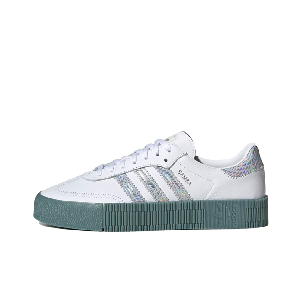 Женские кроссовки Adidas Originals Sambarose WMNS 'White Silver Green' FX6274