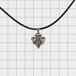 "Пупа" подвеска в серебряном покрытии из коллекции "Кассида" от Jenavi с замком карабин