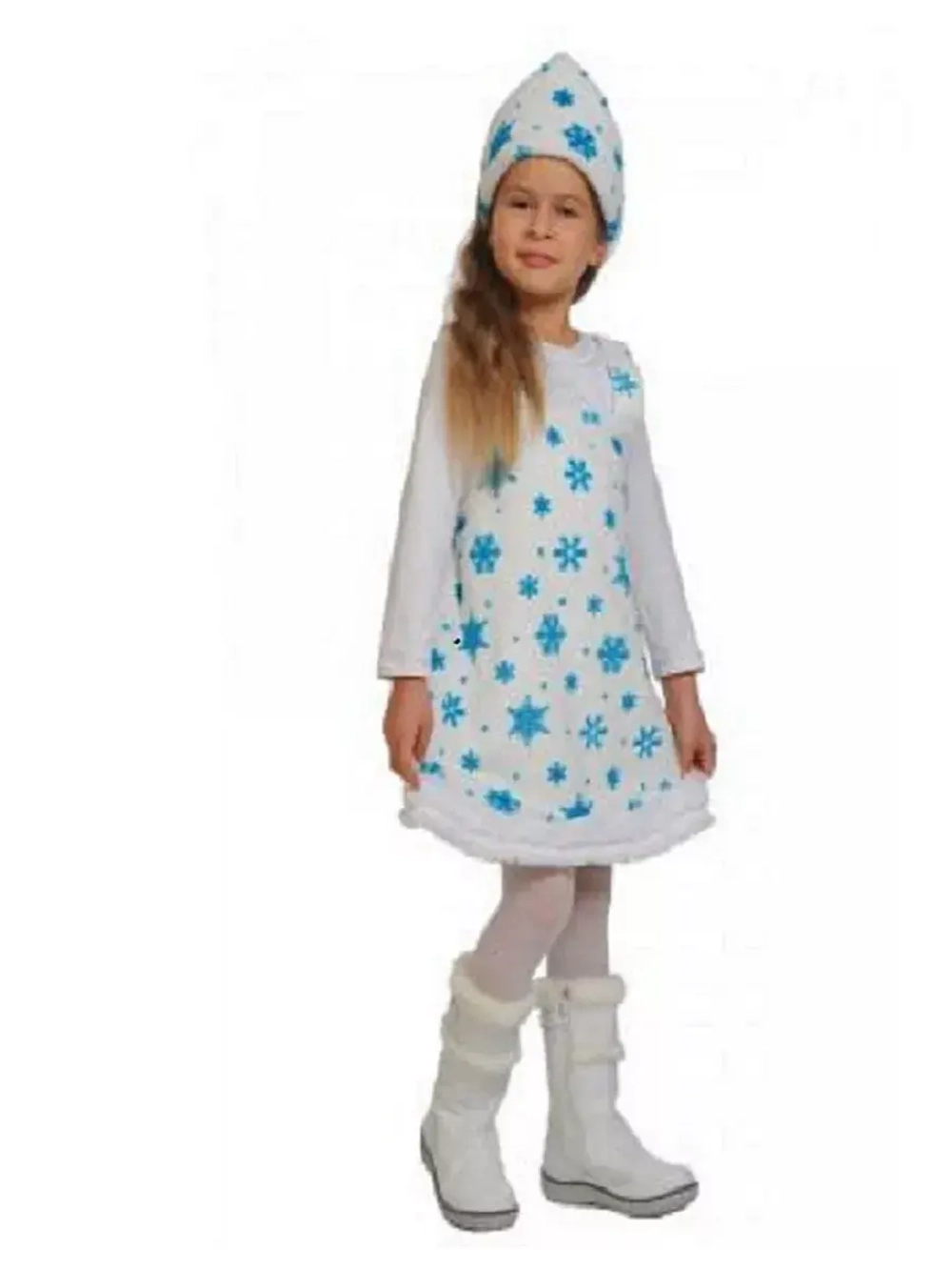 Карнавальный костюм "Снежинка" для девочки